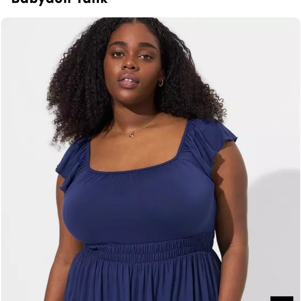 Elegant Navy Blue Women's Top